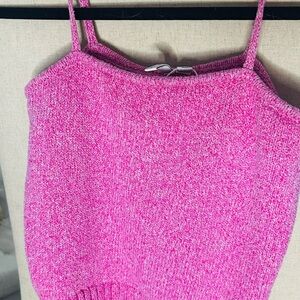Janie and Jack Pink Knit Tank Top